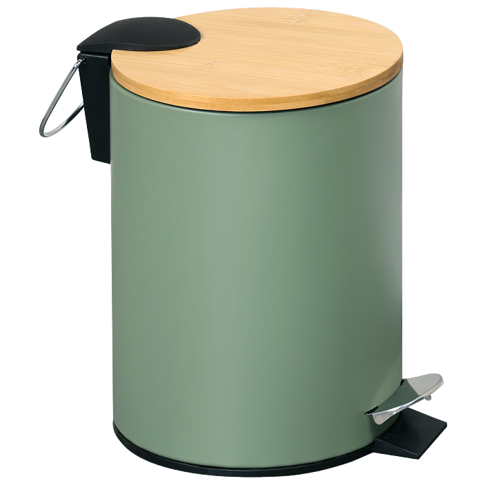 Cosmetic bin, bamboo, FSC, green