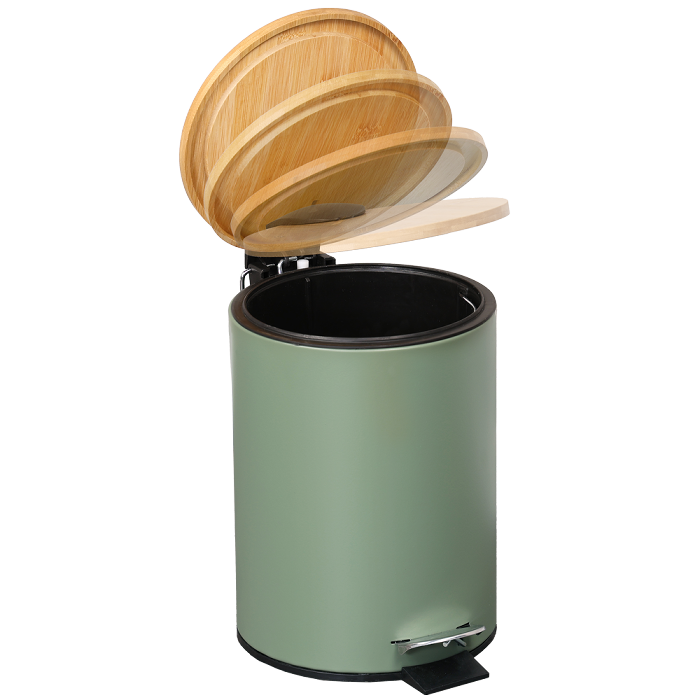 Cosmetic bin, bamboo, FSC, green