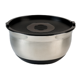 Mixing bowl, with lid, stainless steel